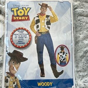 Woody Toy Story Costume- Adult Standard- Worn Once